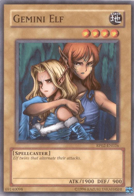 Common, Earth, Normal Monster, Retro Pack 2, Spellcaster, Unlimited Gemini Elf [RP02-EN026] Common - Trading Card World