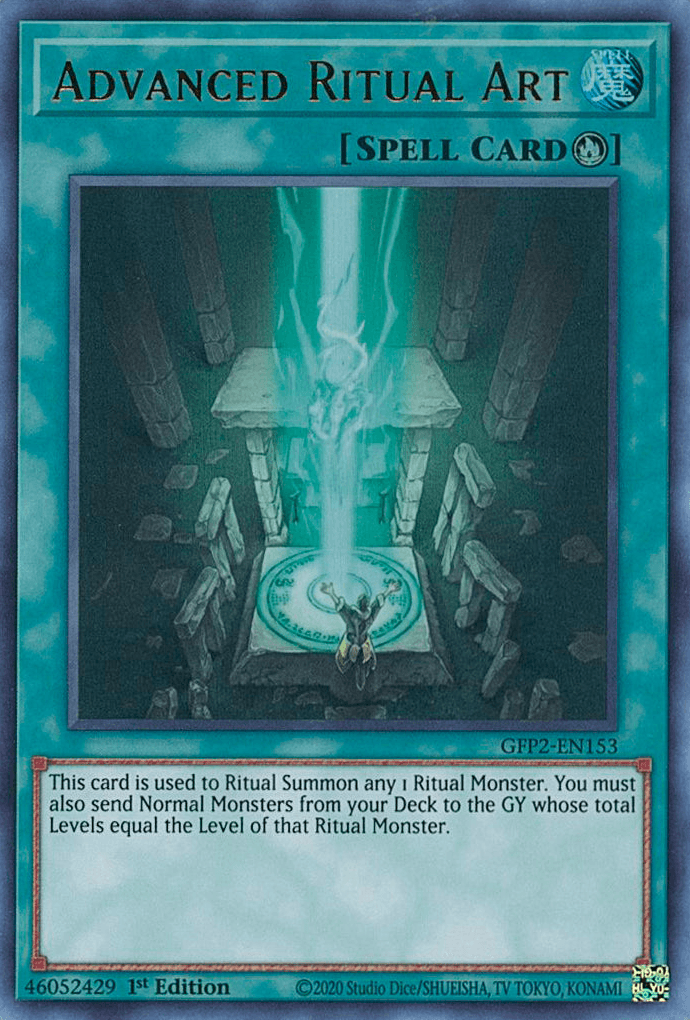 1st Edition, Ghosts From the Past: The 2nd Haunting, Ritual Spell, Spell, Ultra Rare Advanced Ritual Art [GFP2-EN153] Ultra Rare - Trading Card World
