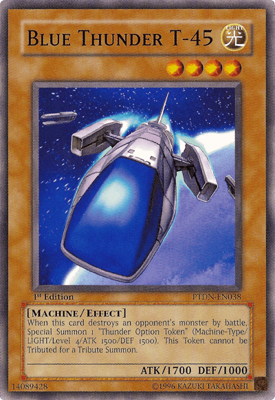 1st Edition, Common, Effect Monster, Light, Machine, Phantom Darkness, Unlimited Blue Thunder T-45 [PTDN-EN038] Common - Trading Card World