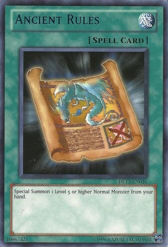 Duelist League Promo, Normal Spell, Rare, Spell, Unlimited Ancient Rules (Blue) [DL13-EN016] Rare - Trading Card World