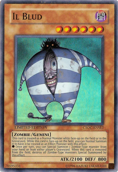 Crossroads of Chaos, Dark, Gemini Monster, Limited, Super Rare, Zombie Il Blud [CSOC-ENSE2] Super Rare - Trading Card World