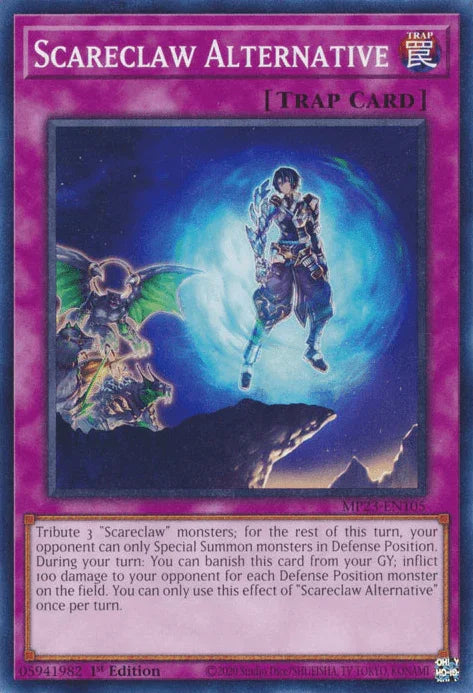 1st Edition, Common, Dueling Heroes Collectors Tin - Mega Pack (25th Anniversary Edition), Normal Trap, Trap Scareclaw Alternative [MP23-EN105] Common - Trading Card World