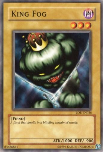 Common, Dark, Fiend, Normal Monster, The Legend of Blue Eyes White Dragon, Unlimited King Fog [LOB-EN036] Common - Trading Card World