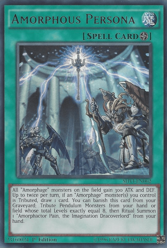 1st Edition, Field Spell, Shining Victories, Spell, Ultra Rare, Unlimited Amorphous Persona [SHVI-EN062] Ultra Rare - Trading Card World