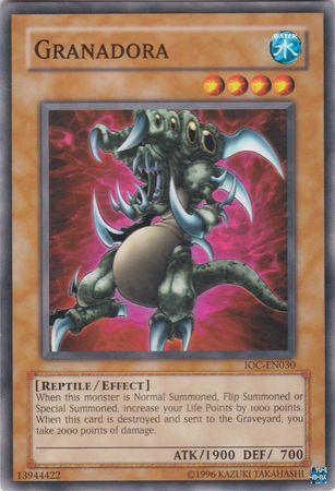 Common, Effect Monster, Invasion of Chaos, Reptile, Unlimited, Water Granadora [IOC-EN030] Common - Trading Card World