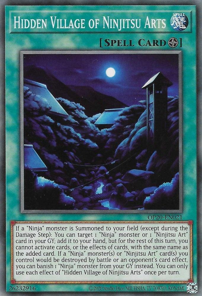 Common, Field Spell, OTS Tournament Pack 20, Spell, Unlimited Hidden Village of Ninjitsu Arts [OP20-EN021] Common - Trading Card World