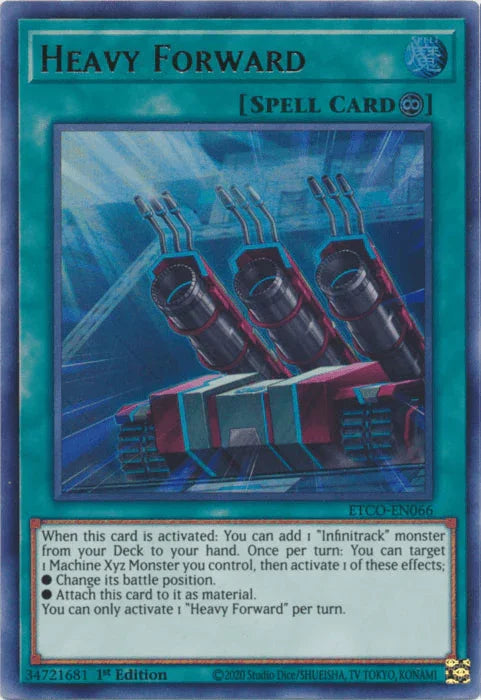 1st Edition, Continuous Spell, Eternity Code, Spell, Ultra Rare Heavy Forward [ETCO-EN066] Ultra Rare - Trading Card World