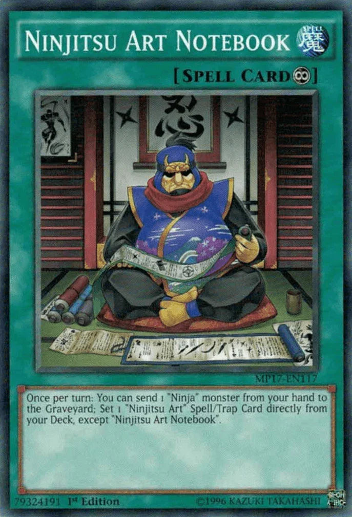 1st Edition, 2017 Mega-Tins Mega Pack, Common, Continuous Spell, Spell Ninjitsu Art Notebook [MP17-EN117] Common - Trading Card World