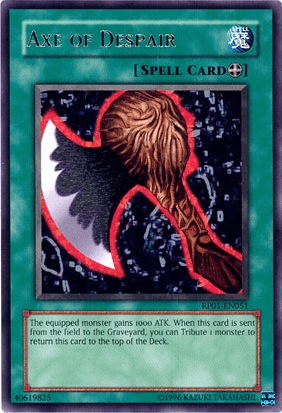 Equip Spell, Rare, Retro Pack 1, Spell, Unlimited Axe of Despair [RP01-EN051] Rare - Trading Card World