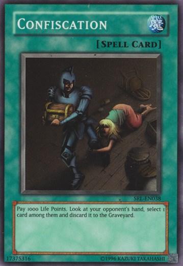 Normal Spell, Spell, Spell Ruler, Super Rare, Unlimited Confiscation [SRL-EN038] Super Rare - Trading Card World