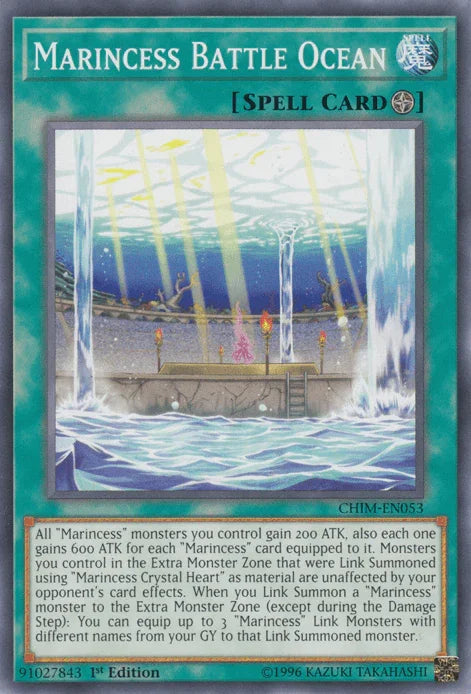 1st Edition, Chaos Impact, Common, Field Spell, Spell, Unlimited Marincess Battle Ocean [CHIM-EN053] Common - Trading Card World