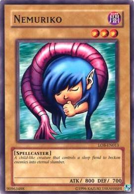 Common, Dark, Normal Monster, Spellcaster, The Legend of Blue Eyes White Dragon, Unlimited Nemuriko [LOB-EN013] Common - Trading Card World