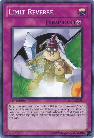 1st Edition, Common, Continuous Trap, Starter Deck: Dawn of the Xyz, Trap Limit Reverse [YS11-EN039] Common - Trading Card World