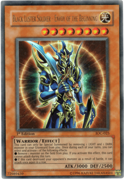 1st Edition, Effect Monster, Invasion of Chaos, Light, Ultra Rare, Unlimited, Warrior Black Luster Soldier - Envoy of the Beginning [IOC-025] Ultra Rare - Trading Card World