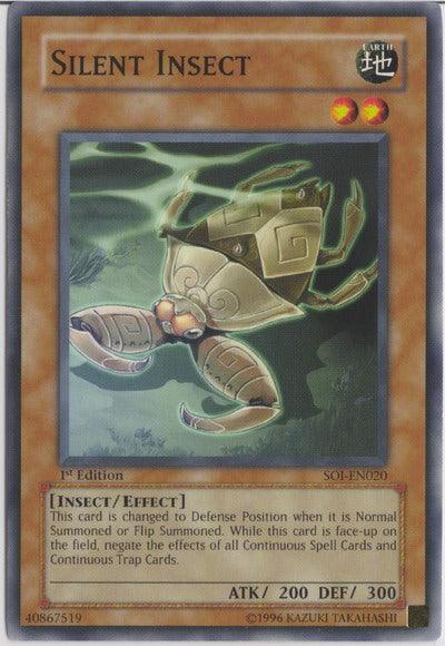 1st Edition, Common, Earth, Effect Monster, Insect, Shadow of Infinity, Unlimited Silent Insect [SOI-EN020] Common - Trading Card World