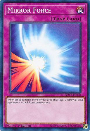 1st Edition, Common, Normal Trap, Structure Deck: Rokket Revolt, Trap Mirror Force [SDRR-EN038] Common - Trading Card World