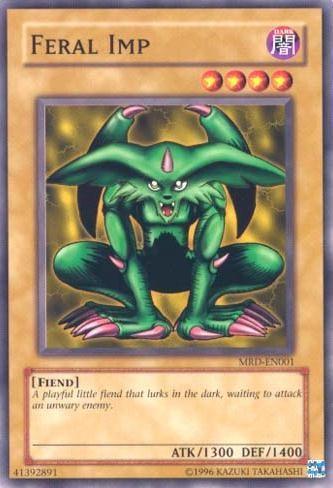 Common, Dark, Fiend, Metal Raiders, Normal Monster, Unlimited Feral Imp [MRD-EN001] Common - Trading Card World