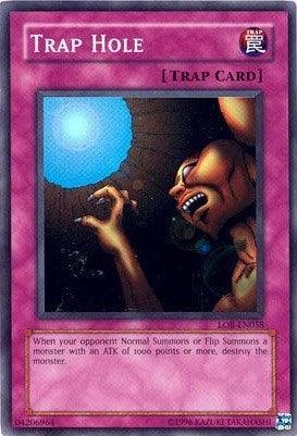 Normal Trap, Super Rare, The Legend of Blue Eyes White Dragon, Trap, Unlimited Trap Hole [LOB-EN058] Super Rare - Trading Card World