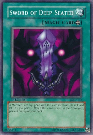 1st Edition, Common, Equip Spell, Metal Raiders, Spell, Unlimited Sword of Deep-Seated [MRD-132] Common - Trading Card World