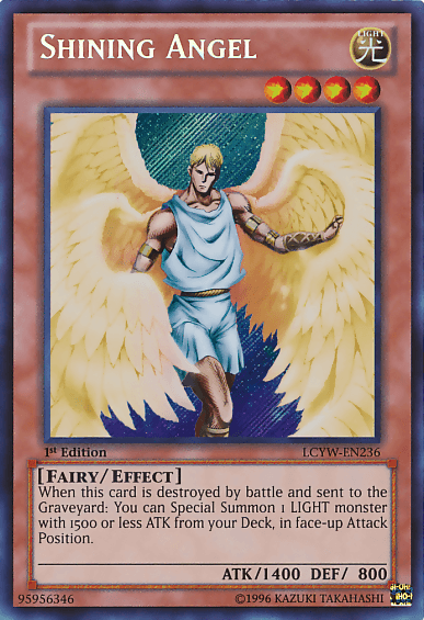 1st Edition, Effect Monster, Fairy, Legendary Collection 3: Yugi's World, Light, Secret Rare, Unlimited Shining Angel [LCYW-EN236] Secret Rare - Trading Card World
