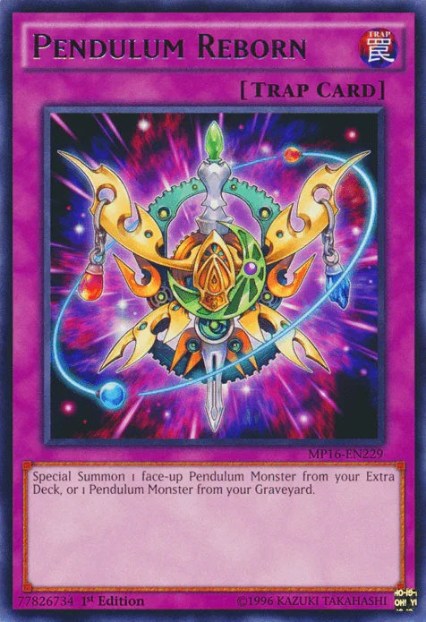 1st Edition, 2016 Mega-Tins Mega Pack, Normal Trap, Rare, Trap, Unlimited Pendulum Reborn [MP16-EN229] Rare - Trading Card World