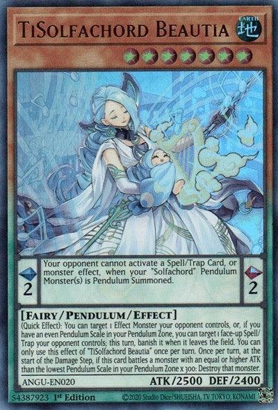 1st Edition, Ancient Guardians, Fairy, Fire, Pendulum/Effect Monster, Ultra Rare TiSolfachord Beautia (Ultra Rare) [ANGU-EN020] Ultra Rare - Trading Card World