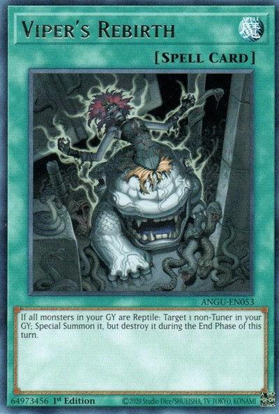 1st Edition, Ancient Guardians, Normal Spell, Rare, Spell Viper's Rebirth (Rare) [ANGU-EN053] Rare - Trading Card World