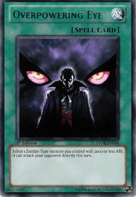 1st Edition, Normal Spell, Rare, Spell, Storm of Ragnarok, Unlimited Overpowering Eye [STOR-EN094] Rare - Trading Card World