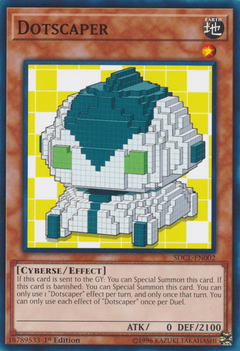 1st Edition, Common, Cyberse, Earth, Effect Monster, Structure Deck: Cyberse Link Dotscaper [SDCL-EN002] Common - Trading Card World