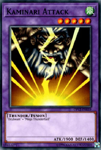 Common, Fusion Monster, OTS Tournament Pack 12, Thunder, Unlimited, Wind Kaminari Attack [OP12-EN019] Common - Trading Card World