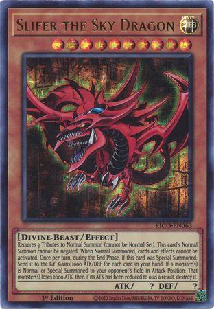 1st Edition, Divine, Divine-Beast, Effect Monster, King's Court, Ultra Pharaoh's Rare Slifer the Sky Dragon (Ultra Pharaoh's Rare) [KICO-EN063] Ultra Pharaoh's Rare - Trading Card World