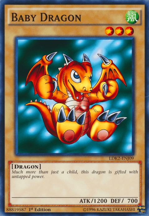 1st Edition, Common, Dragon, Legendary Decks II, Normal Monster, Unlimited, Wind Baby Dragon [LDK2-ENJ09] Common - Trading Card World