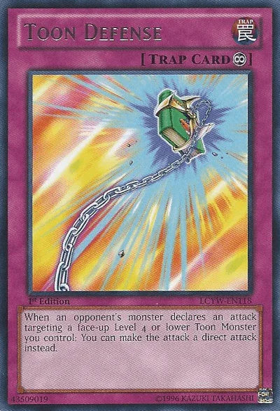 1st Edition, Continuous Trap, Legendary Collection 3: Yugi's World, Rare, Trap, Unlimited Toon Defense [LCYW-EN118] Rare - Trading Card World