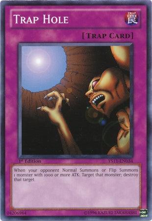 1st Edition, Common, Normal Trap, Starter Deck: Dawn of the Xyz, Trap Trap Hole [YS11-EN034] Common - Trading Card World