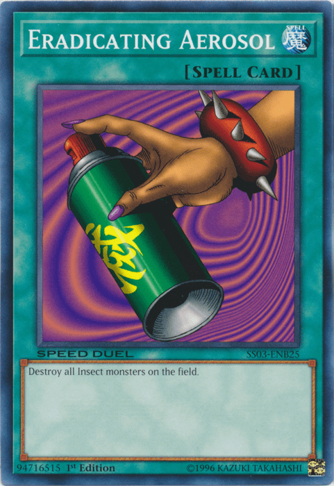 1st Edition, Common, Normal Spell, Speed Duel: Ultimate Predators, Spell Eradicating Aerosol [SS03-ENB25] Common - Trading Card World