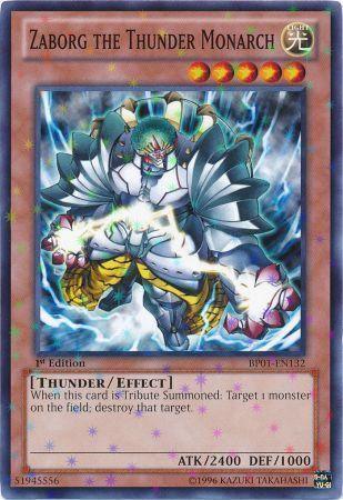 1st Edition, Battle Pack: Epic Dawn, Effect Monster, Light, Starfoil Rare, Thunder, Unlimited Zaborg the Thunder Monarch [BP01-EN132] Starfoil Rare - Trading Card World