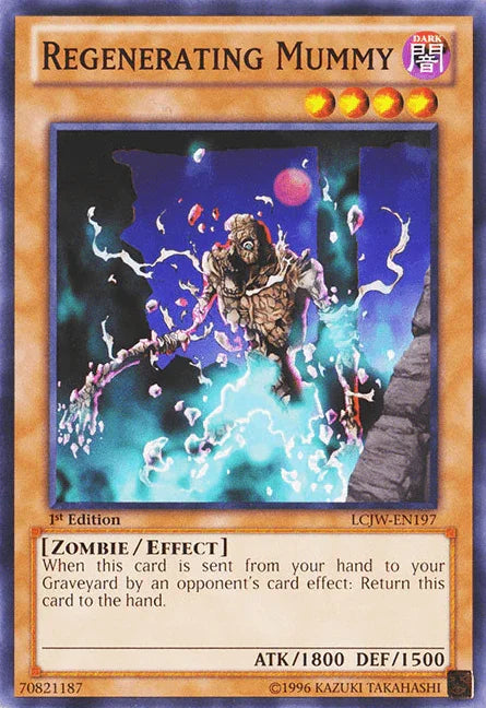 1st Edition, Common, Dark, Effect Monster, Legendary Collection 4: Joey's World, Zombie Regenerating Mummy [LCJW-EN197] Common - Trading Card World
