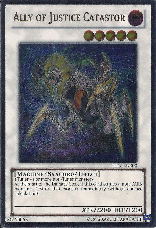 Dark, Machine, Synchro/Effect Monster, Turbo Pack: Booster Seven, Ultimate Rare, Unlimited Ally of Justice Catastor [TU07-EN000] Ultimate Rare - Trading Card World