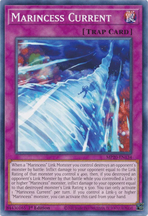 1st Edition, 2020 Tin of Lost Memories, Common, Normal Trap, Trap Marincess Current [MP20-EN134] Common - Trading Card World