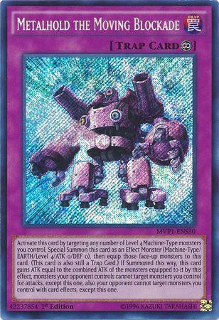 1st Edition, Continuous Trap, Secret Rare, The Dark Side of Dimensions Movie Pack: Secret Edition, Trap Metalhold the Moving Blockade [MVP1-ENS30] Secret Rare - Trading Card World