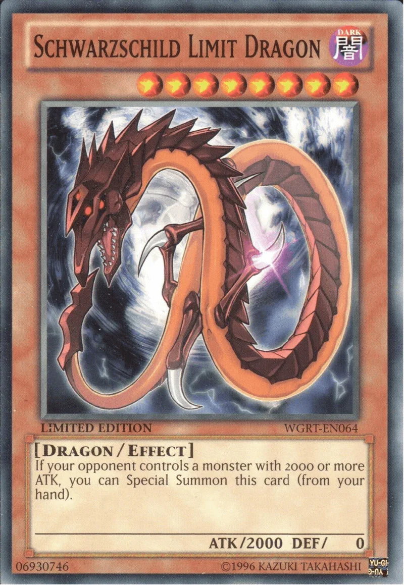 Battle Pack 2: War of the Giants Reinforcements, Common, Dark, Effect Monster, Limited Schwarzschild Limit Dragon [WGRT-EN064] Common - Trading Card World