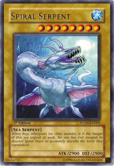 1st Edition, Normal Monster, Rare, Sea Serpent, Strike of Neos, Unlimited, Water Spiral Serpent [STON-EN003] Rare - Trading Card World
