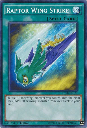 1st Edition, Common, Legendary Collection 5D's, Normal Spell, Spell Raptor Wing Strike [LC5D-EN137] Common - Trading Card World
