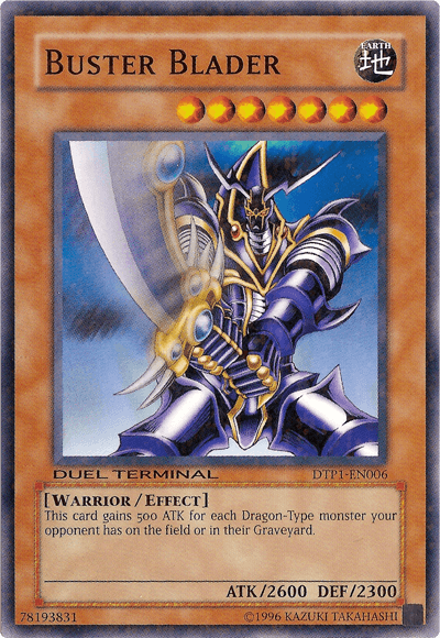 Common, Duel Terminal - Preview, Earth, Effect Monster, Limited, Warrior Buster Blader [DTP1-EN006] Common - Trading Card World