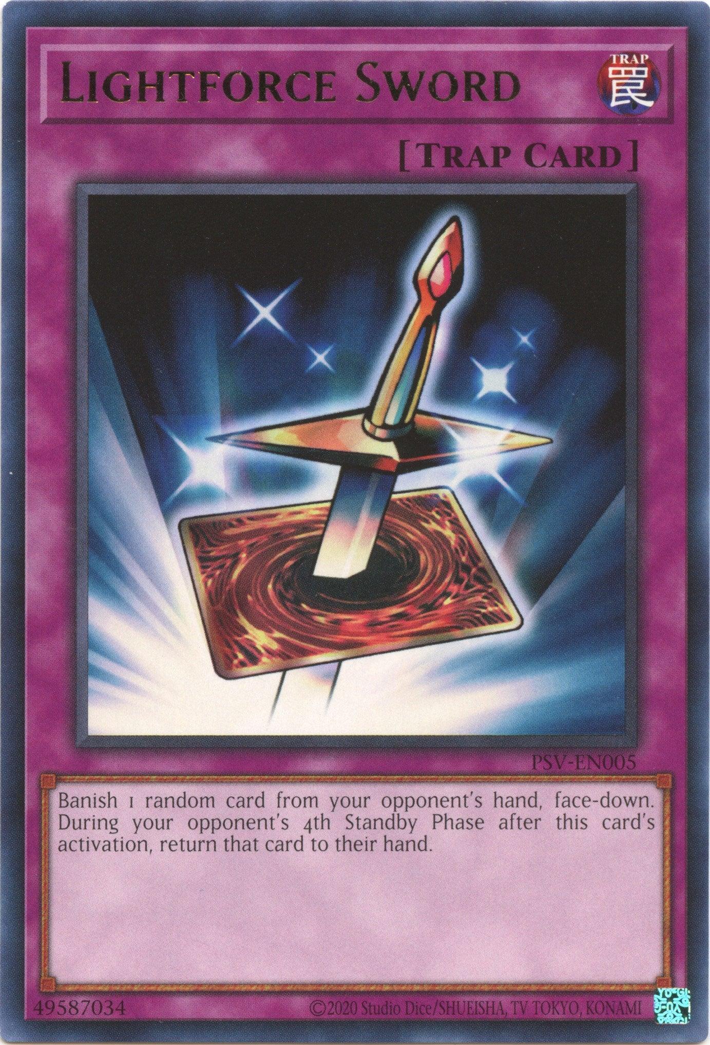 Normal Trap, Pharaoh's Servant (25th Anniversary Edition), Rare, Trap, Unlimited Lightforce Sword (25th Anniversary) [PSV-EN005] Rare - Trading Card World
