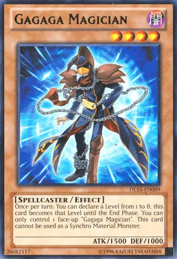 Dark, Duelist League Promo, Effect Monster, Rare, Spellcaster, Unlimited Gagaga Magician (Green) [DL15-EN009] Rare - Trading Card World
