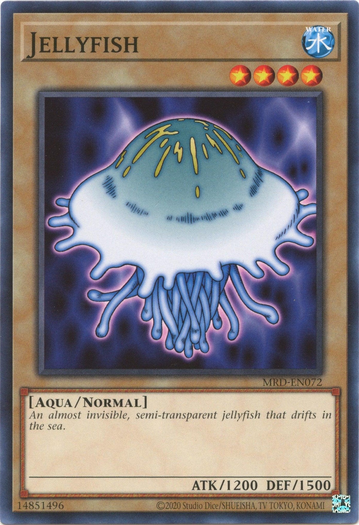 Aqua, Common, Metal Raiders (25th Anniversary Edition), Normal Monster, Unlimited, Water Jellyfish (25th Anniversary) [MRD-EN072] Common - Trading Card World