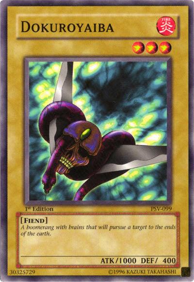 1st Edition, Common, Fiend, Fire, Normal Monster, Pharaoh's Servant, Unlimited Dokuroyaiba [PSV-099] Common - Trading Card World