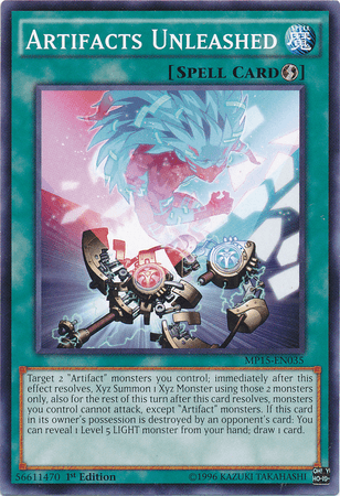 1st Edition, 2015 Mega-Tins Mega Pack, Common, Quick Play Spell, Spell Artifacts Unleashed [MP15-EN035] Common - Trading Card World