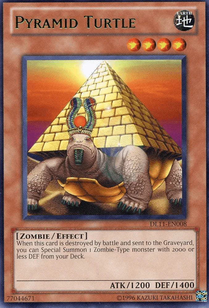 Duelist League Promo, Earth, Effect Monster, Rare, Unlimited, Zombie Pyramid Turtle (Green) [DL11-EN008] Rare - Trading Card World